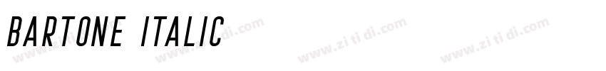 Bartone Italic字体转换